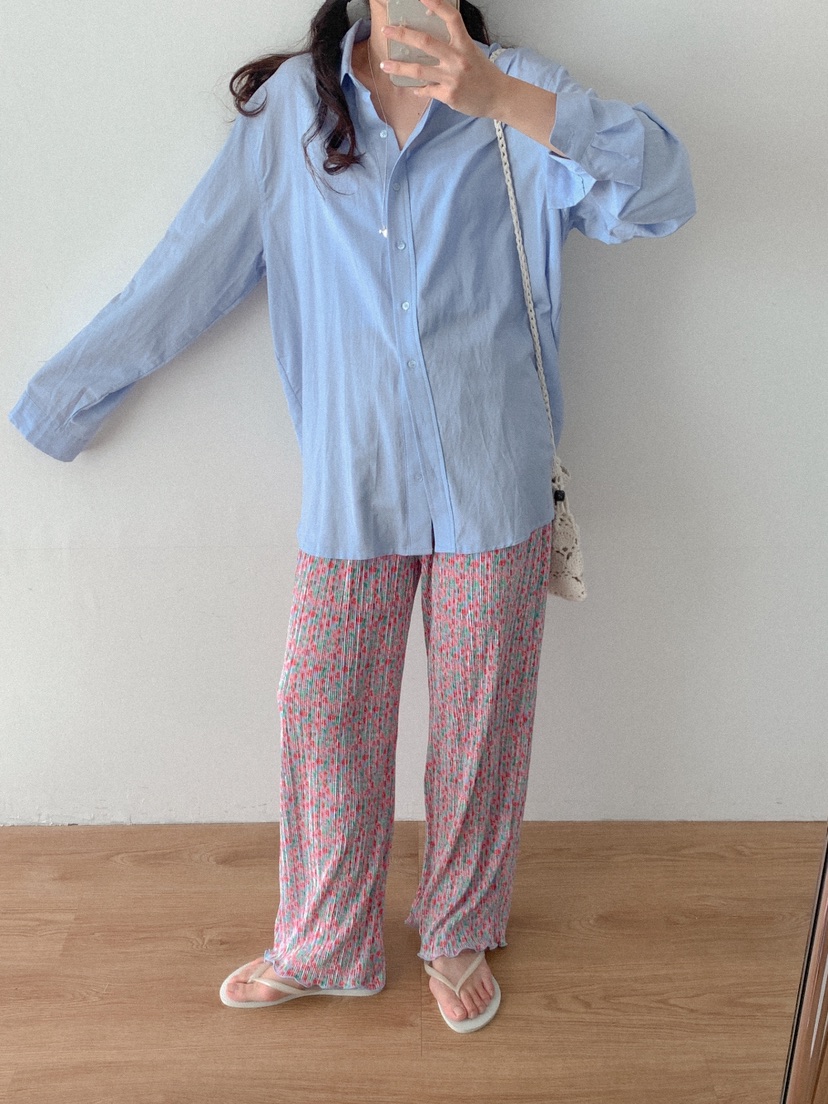 LETAILOR韓國東大門直郵女士新品休閑人氣襯衫蕾絲衫寬松LETAILOR襯衫/蕾絲衫