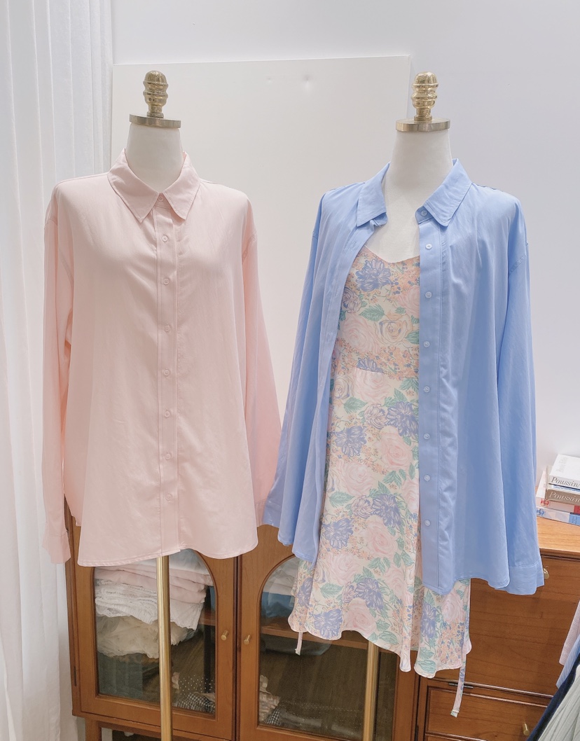 LETAILOR韓國東大門直郵女士新品休閑人氣襯衫蕾絲衫寬松LETAILOR襯衫/蕾絲衫