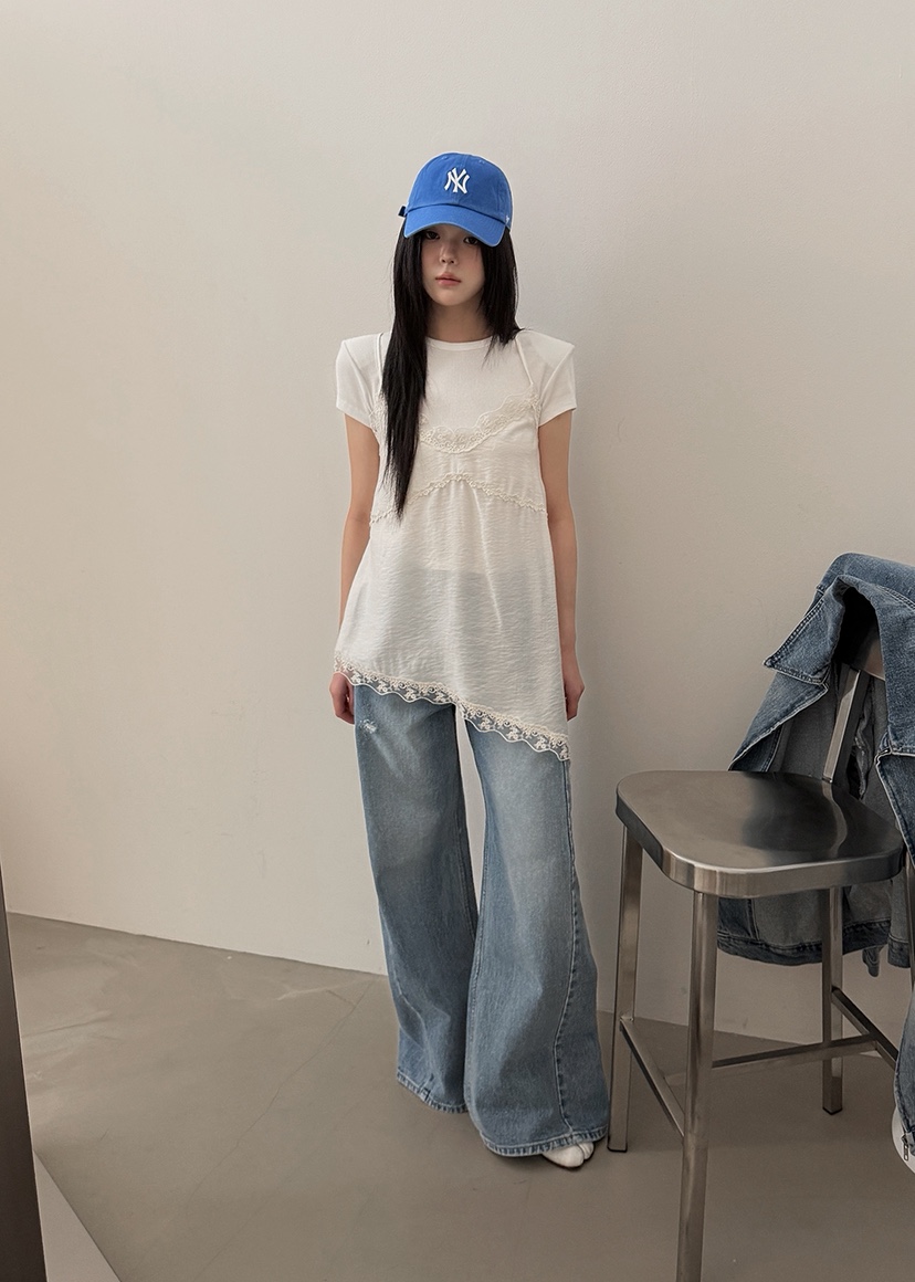 AMOOD韓國東大門直郵女士新款時尚職業熱賣休閑推薦吊帶背心AMOOD吊帶/背心