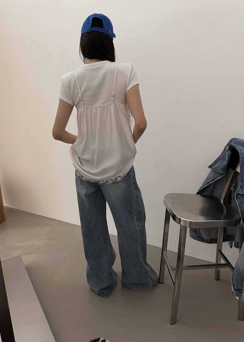 AMOOD韓國東大門直郵女士新款時尚職業熱賣休閑推薦吊帶背心AMOOD吊帶/背心