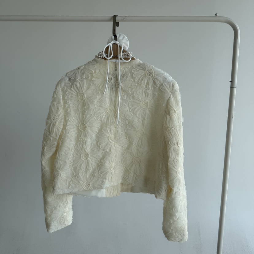 JENNY 1976韓國東大門代購女士新品熱賣時尚夾克蕾絲花花朵JENNY 1976夾克