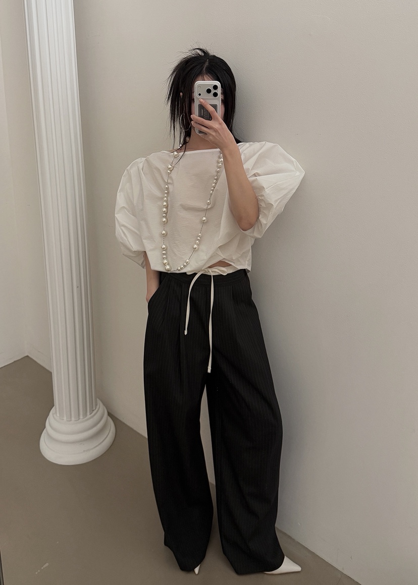 AMOOD韓國東大門代購女士新款26春夏休閑推薦熱賣襯衫蕾絲衫AMOOD襯衫/蕾絲衫