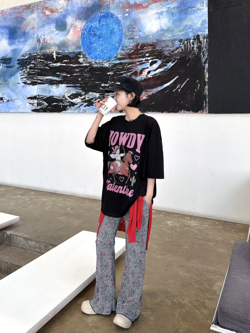 THE LINE-Q韓國直郵實拍女士新款休閑人氣推薦26春夏T恤THE LINE-QT恤