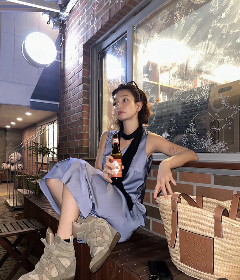 LETAILOR韓國東大門直郵女士新品休閑推薦連衣裙雙面緞面LETAILOR連衣裙