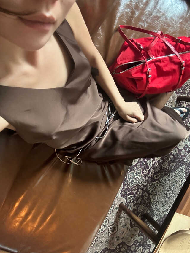 LETAILOR韓國東大門直郵女士新品休閑推薦連衣裙雙面緞面LETAILOR連衣裙