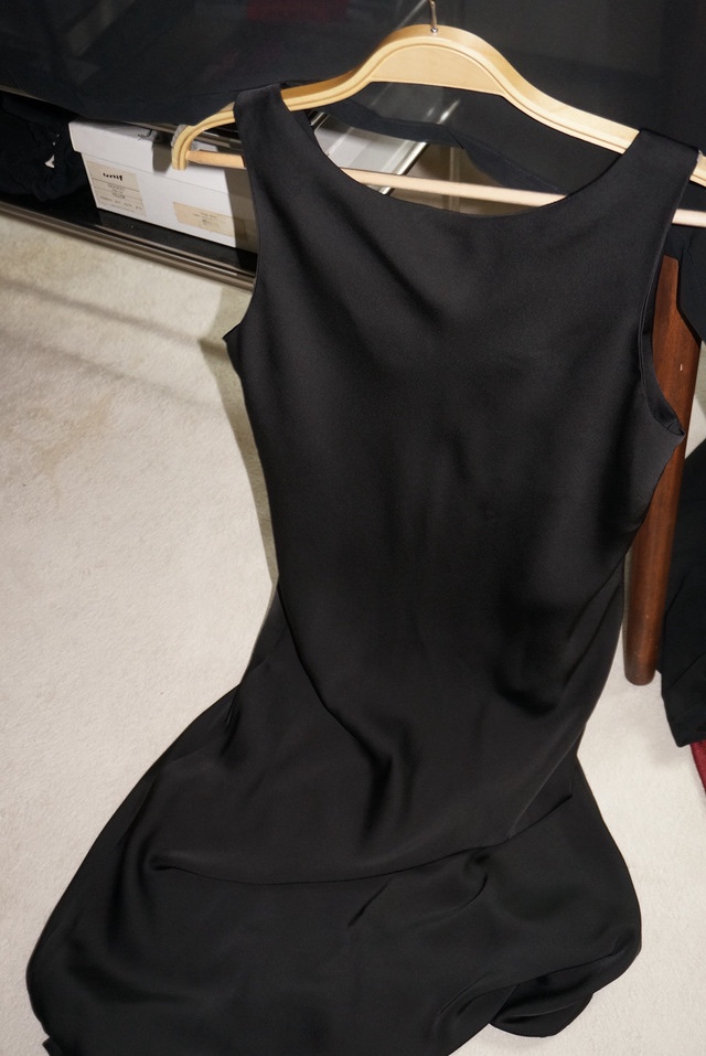 LETAILOR韓國東大門直郵女士新品休閑推薦連衣裙雙面緞面LETAILOR連衣裙