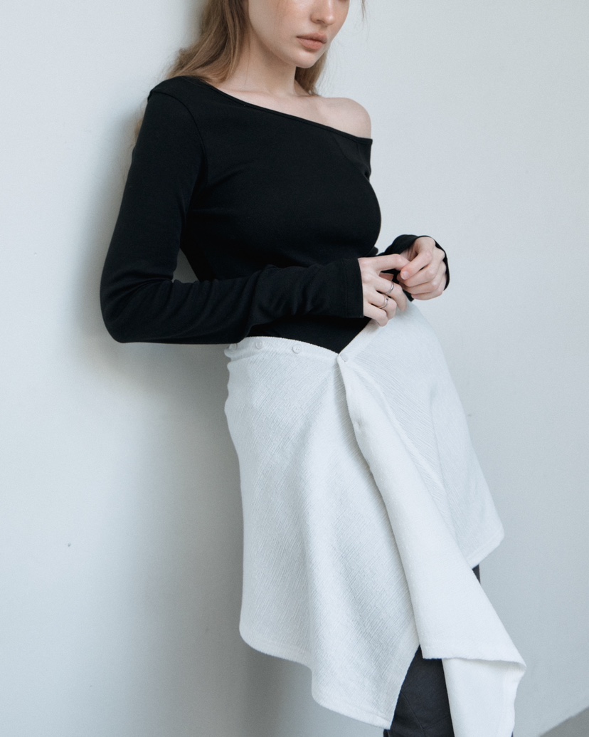 GLITTER韓國直郵女裝新款推薦時尚熱賣26春夏職業長袖T恤GLITTER長袖T恤