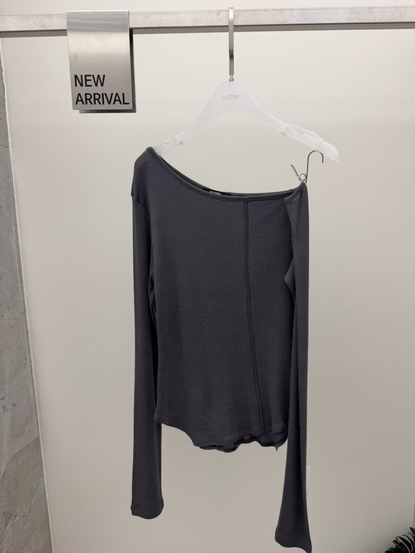 GLITTER韓國直郵女裝新款推薦時尚熱賣26春夏職業長袖T恤GLITTER長袖T恤圖色1