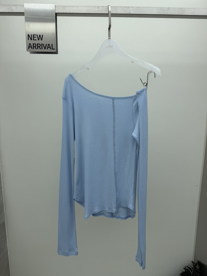 GLITTER韓國直郵女裝新款推薦時尚熱賣26春夏職業長袖T恤GLITTER長袖T恤圖色3