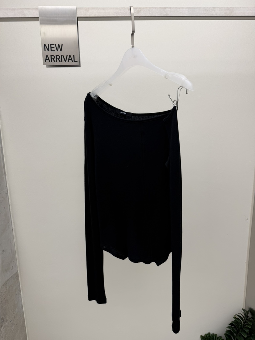 GLITTER韓國直郵女裝新款推薦時尚熱賣26春夏職業長袖T恤GLITTER長袖T恤圖色4