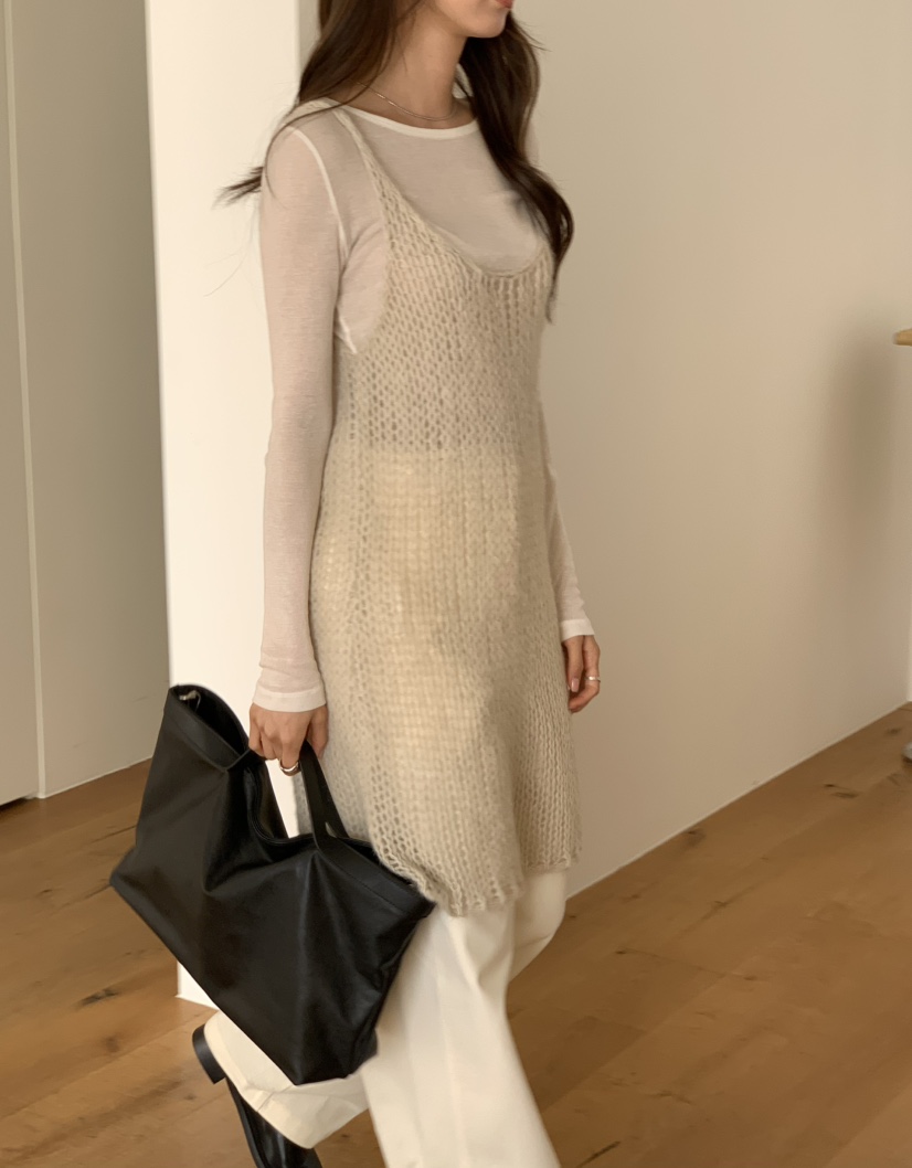 NOTICE韓國代購女士新款人氣26春夏休閑時尚熱賣針織衫網眼NOTICE針織衫