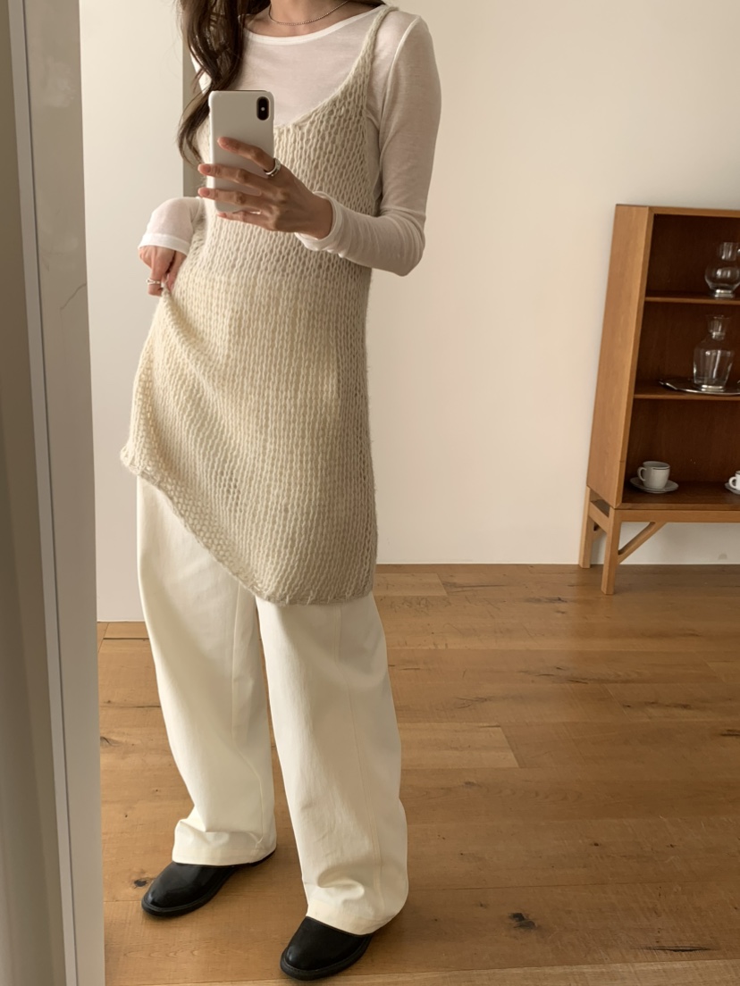 NOTICE韓國代購女士新款人氣26春夏休閑時尚熱賣針織衫網眼NOTICE針織衫