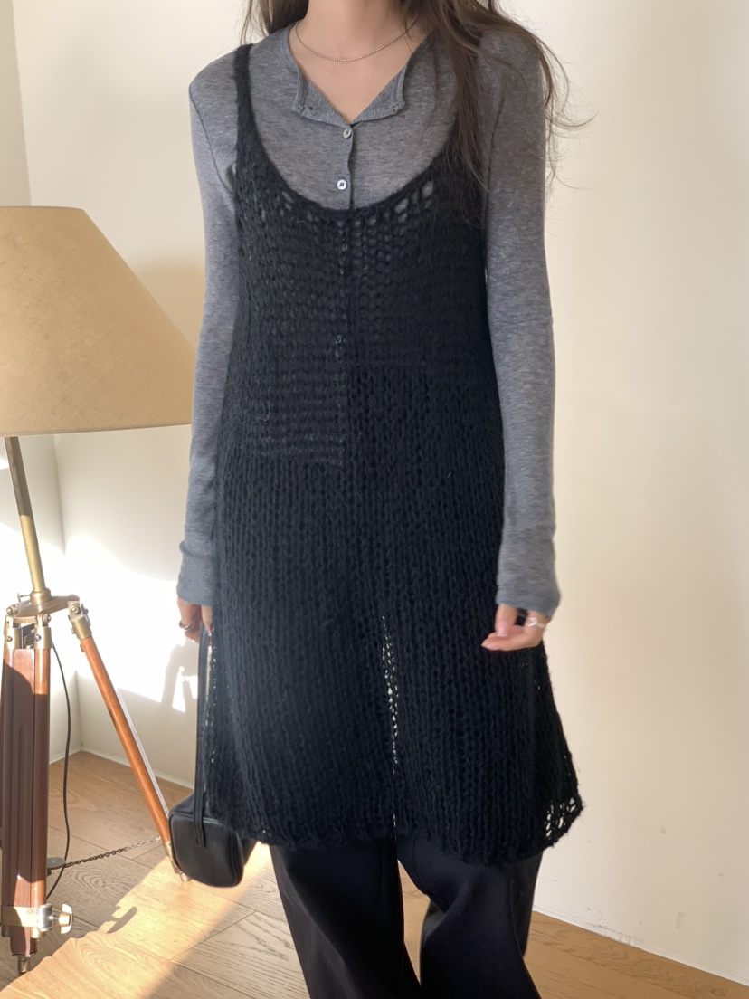 NOTICE韓國代購女士新款人氣26春夏休閑時尚熱賣針織衫網眼NOTICE針織衫