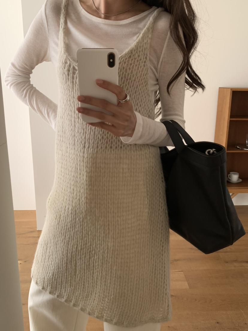 NOTICE韓國代購女士新款人氣26春夏休閑時尚熱賣針織衫網眼NOTICE針織衫