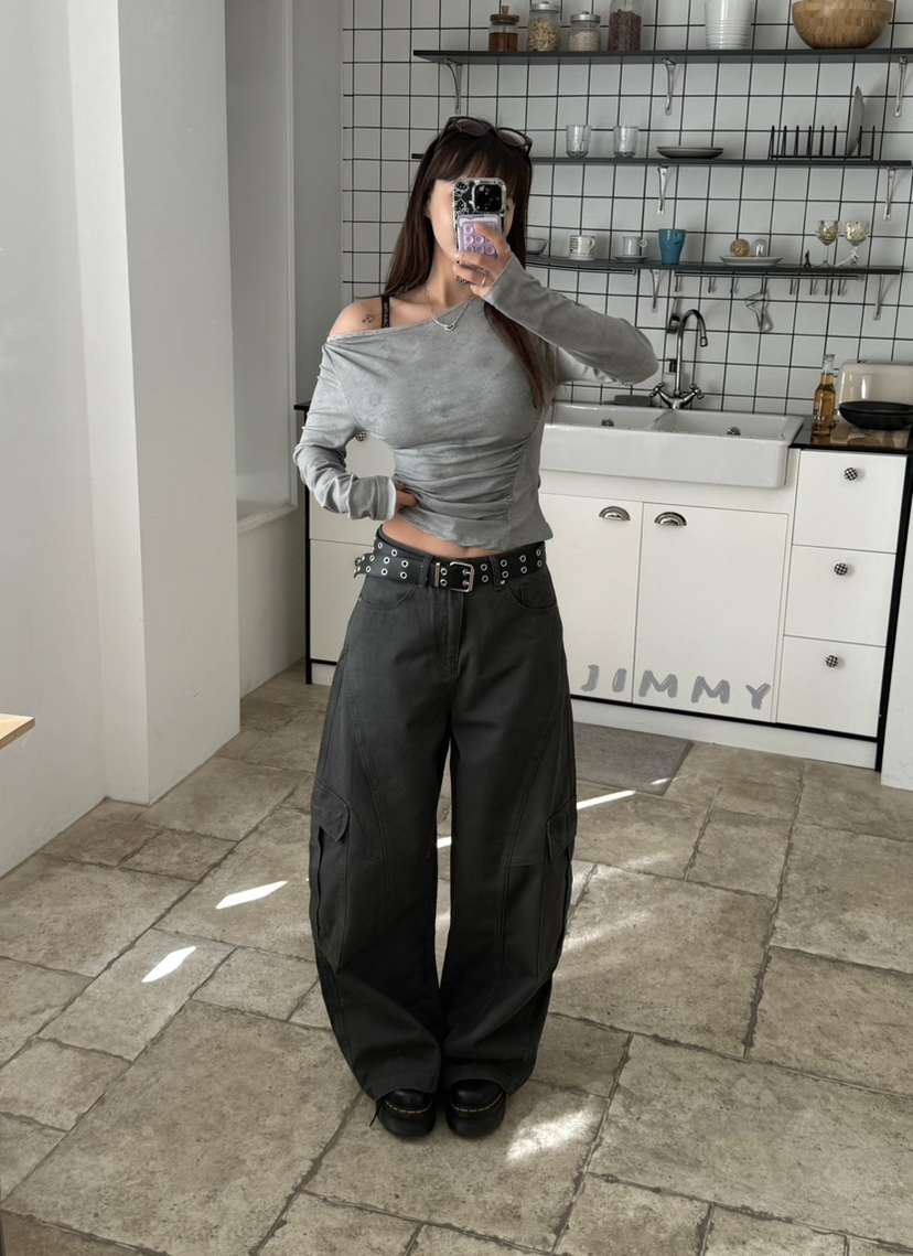 JIMMY韓國直郵女士新品休閑推薦熱賣時尚職業26春夏長袖T恤JIMMY/REMAKE長袖T恤