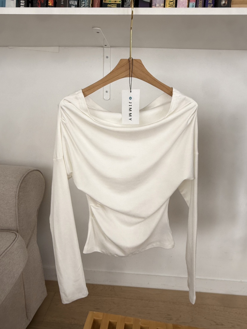 JIMMY韓國直郵女士新款26春夏推薦職業休閑時尚熱賣長袖T恤JIMMY/REMAKE長袖T恤圖色2