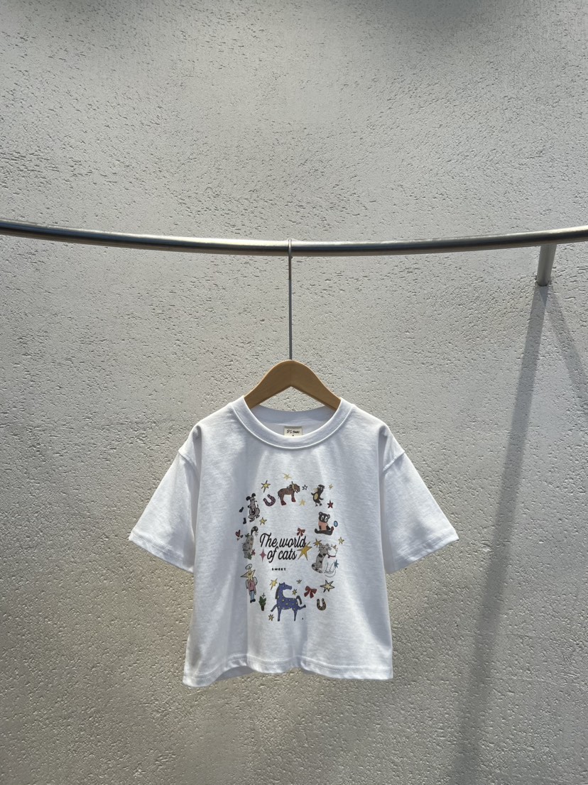 THE LINE-Q韓國直郵女裝新品推薦熱賣人氣時尚26春夏T恤THE LINE-QT恤圖色2兒童款實際價格15000