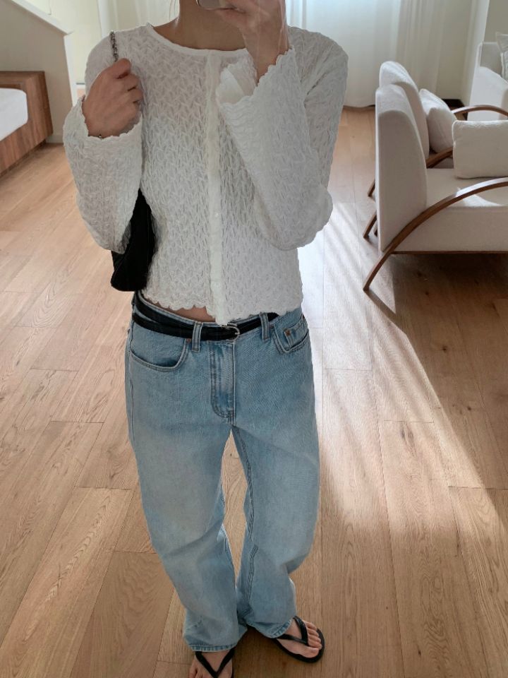 KOMOREBI韓國東大門代購女裝新款人氣26春夏推薦長袖T恤開衫KOMOREBI長袖T恤