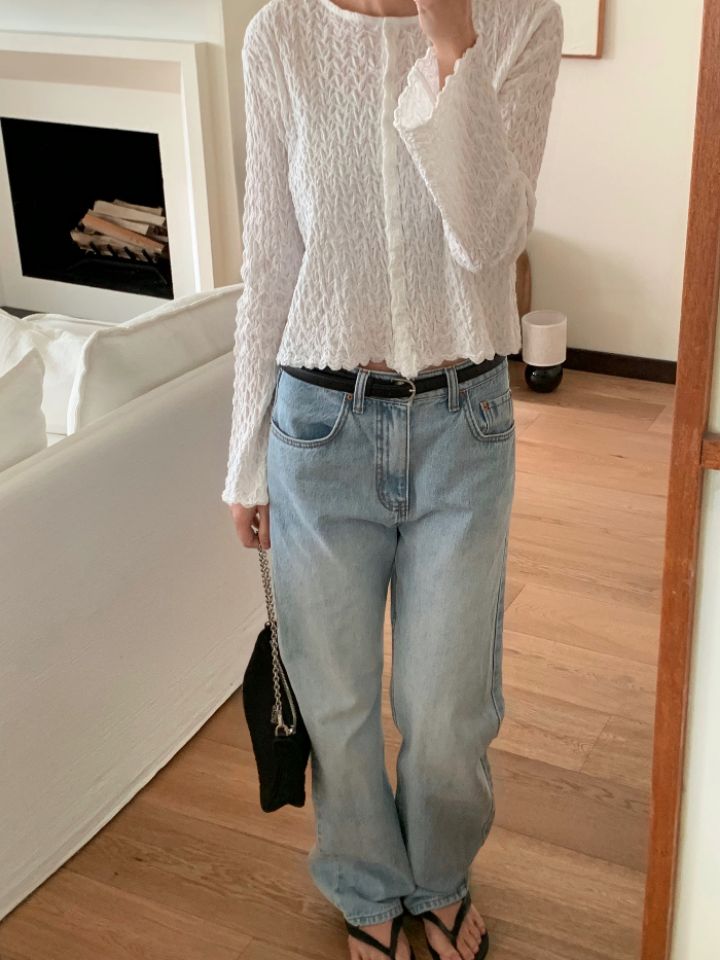 KOMOREBI韓國東大門代購女裝新款人氣26春夏推薦長袖T恤開衫KOMOREBI長袖T恤