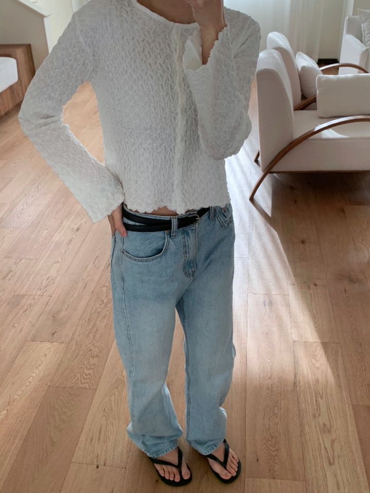 KOMOREBI韓國東大門代購女裝新款人氣26春夏推薦長袖T恤開衫KOMOREBI長袖T恤