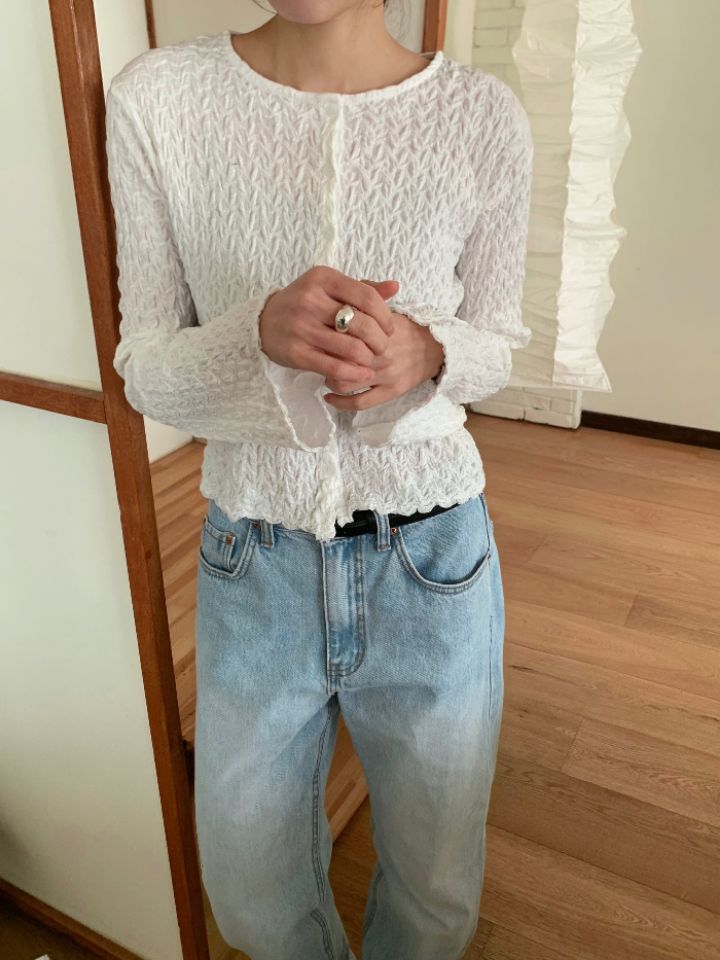 KOMOREBI韓國東大門代購女裝新款人氣26春夏推薦長袖T恤開衫KOMOREBI長袖T恤