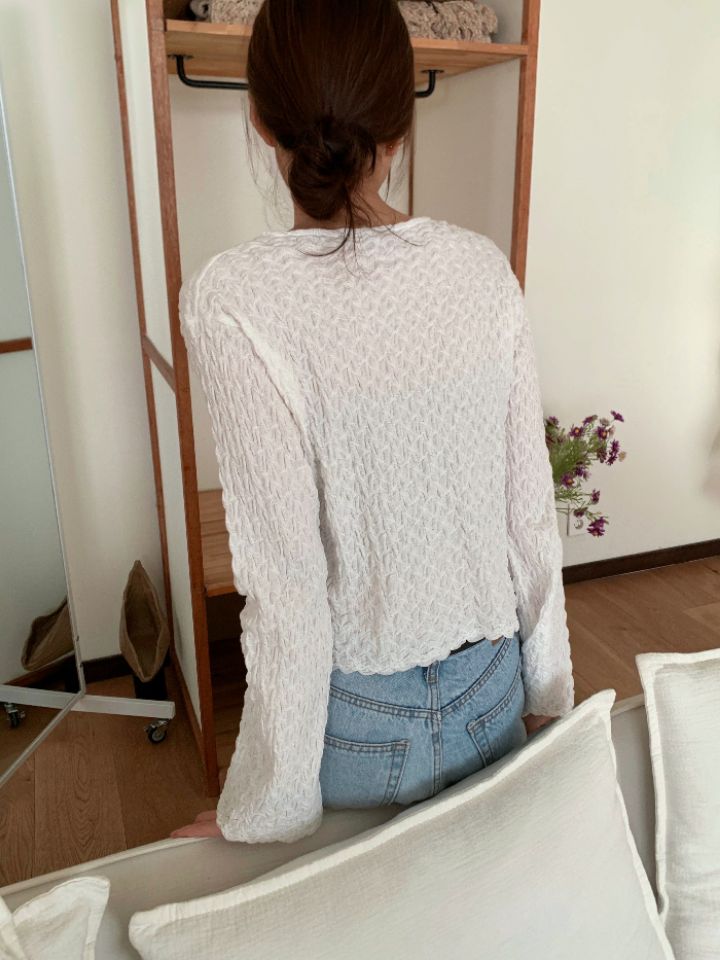 KOMOREBI韓國東大門代購女裝新款人氣26春夏推薦長袖T恤開衫KOMOREBI長袖T恤