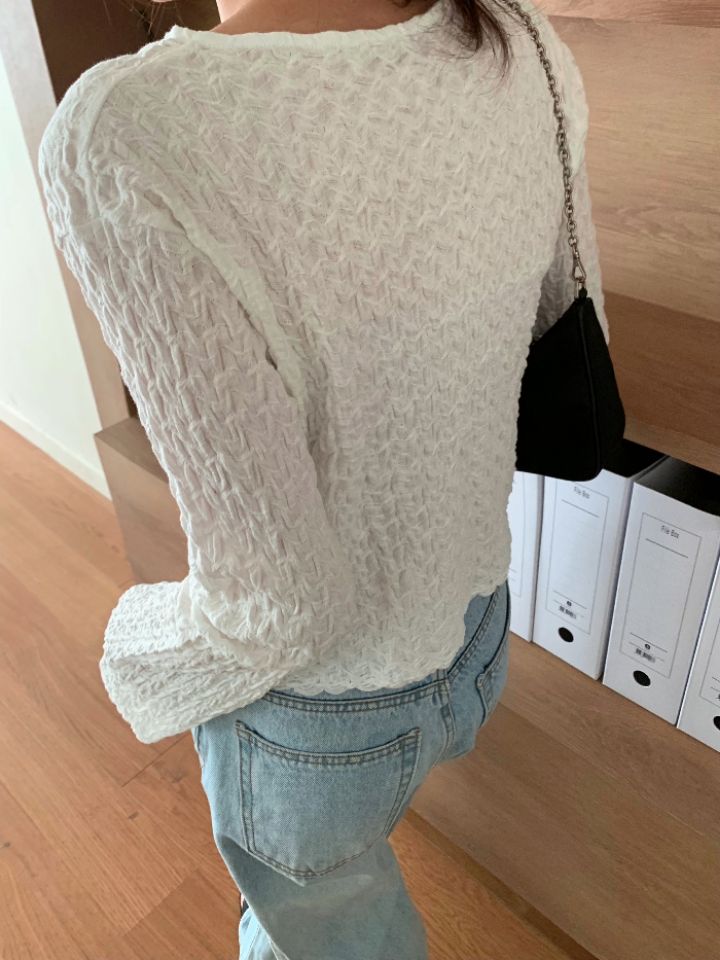 KOMOREBI韓國東大門代購女裝新款人氣26春夏推薦長袖T恤開衫KOMOREBI長袖T恤