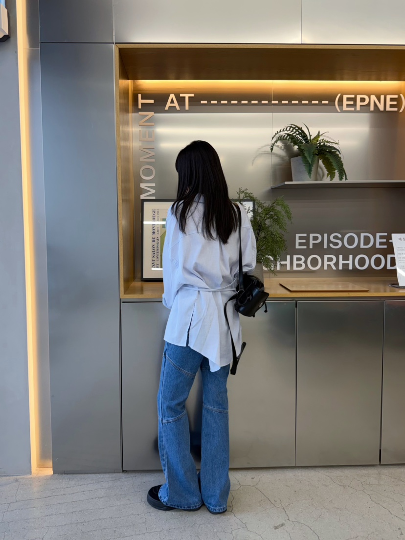 GLITTER韓國代購女裝新款職業人氣休閑推薦26春夏時尚牛仔褲GLITTER牛仔褲