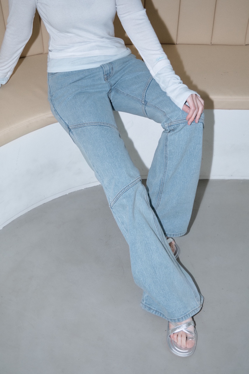 GLITTER韓國代購女裝新款職業人氣休閑推薦26春夏時尚牛仔褲GLITTER牛仔褲