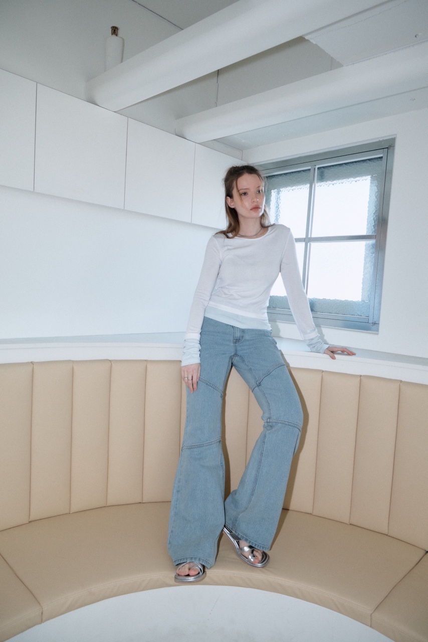 GLITTER韓國代購女裝新款職業人氣休閑推薦26春夏時尚牛仔褲GLITTER牛仔褲