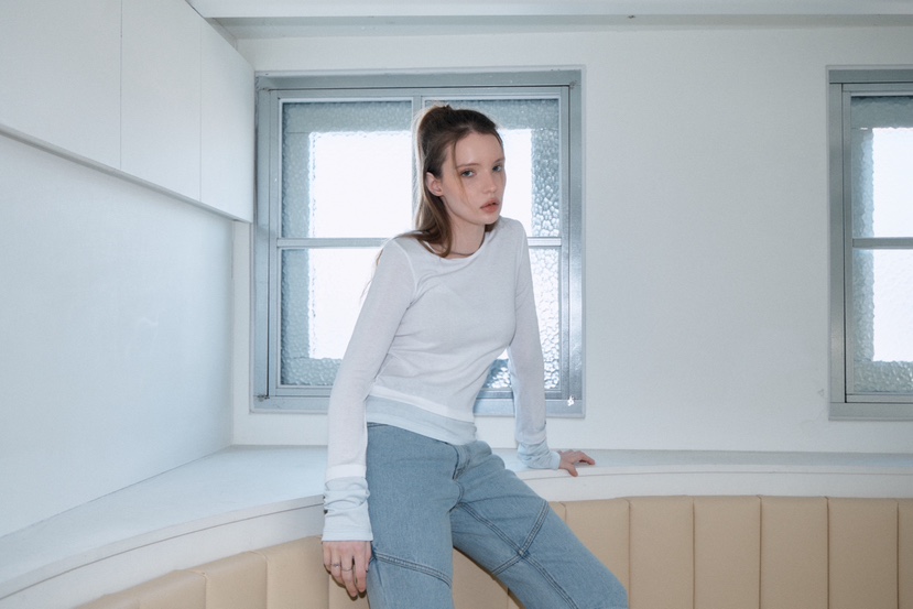 GLITTER韓國代購女裝新款職業人氣休閑推薦26春夏時尚牛仔褲GLITTER牛仔褲