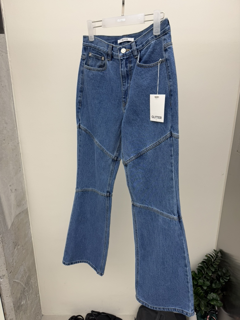 GLITTER韓國代購女裝新款職業人氣休閑推薦26春夏時尚牛仔褲GLITTER牛仔褲圖色2