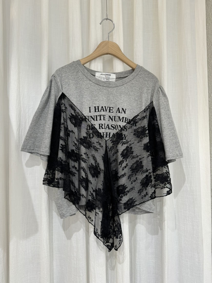 COKKIRI韓國東大門代購女士新品推薦人氣休閑職業T恤蕾絲COKKIRIT恤圖色2