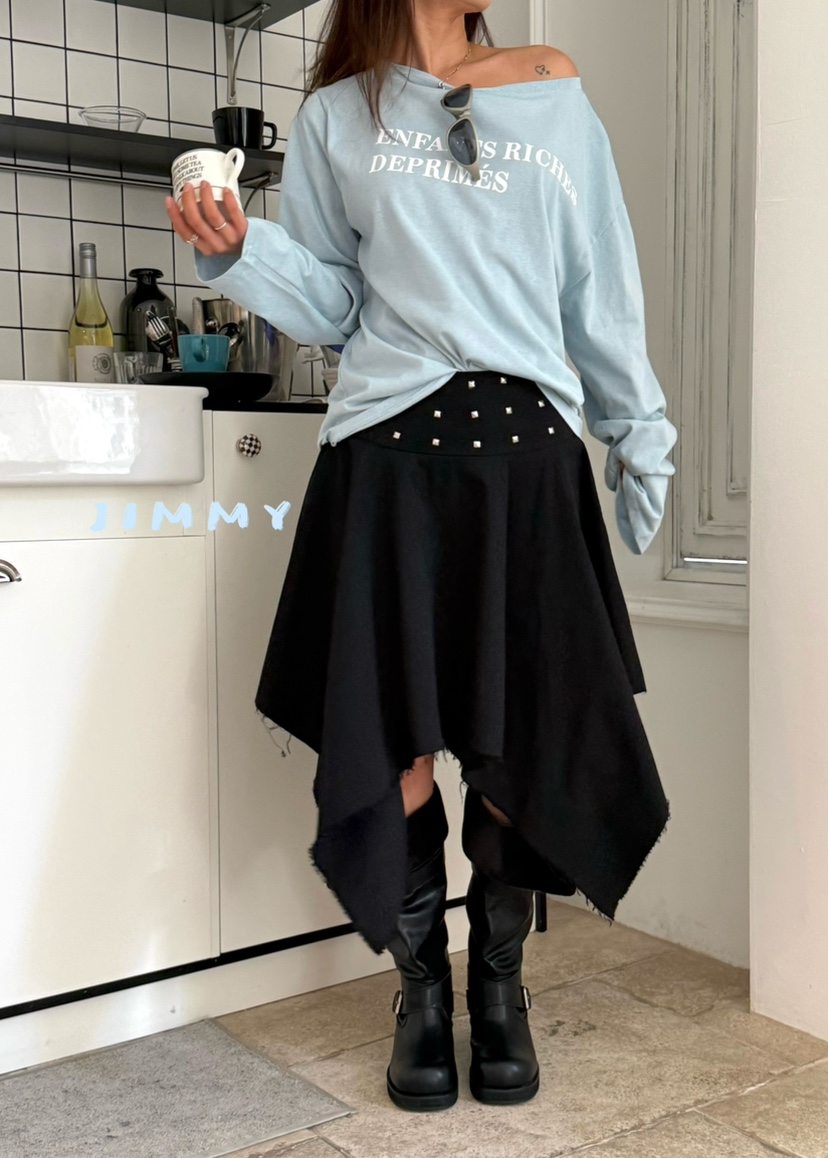 JIMMY韓國東大門直郵女士新品熱賣26春夏推薦半身裙中短裙JIMMY/REMAKE半身裙/中短裙