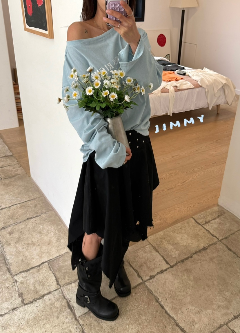 JIMMY韓國東大門直郵女士新品熱賣26春夏推薦半身裙中短裙JIMMY/REMAKE半身裙/中短裙