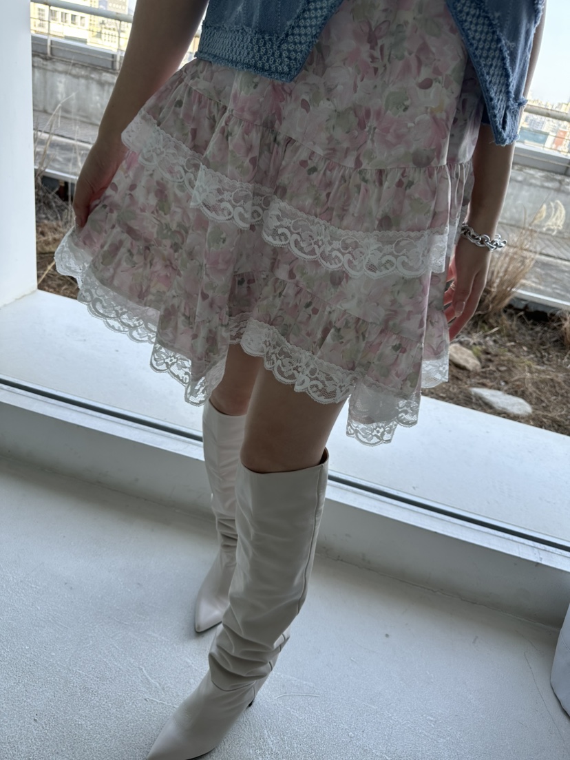 JENNY 1976韓國直郵實拍女裝新款推薦連衣裙不含項鏈花朵JENNY 1976連衣裙