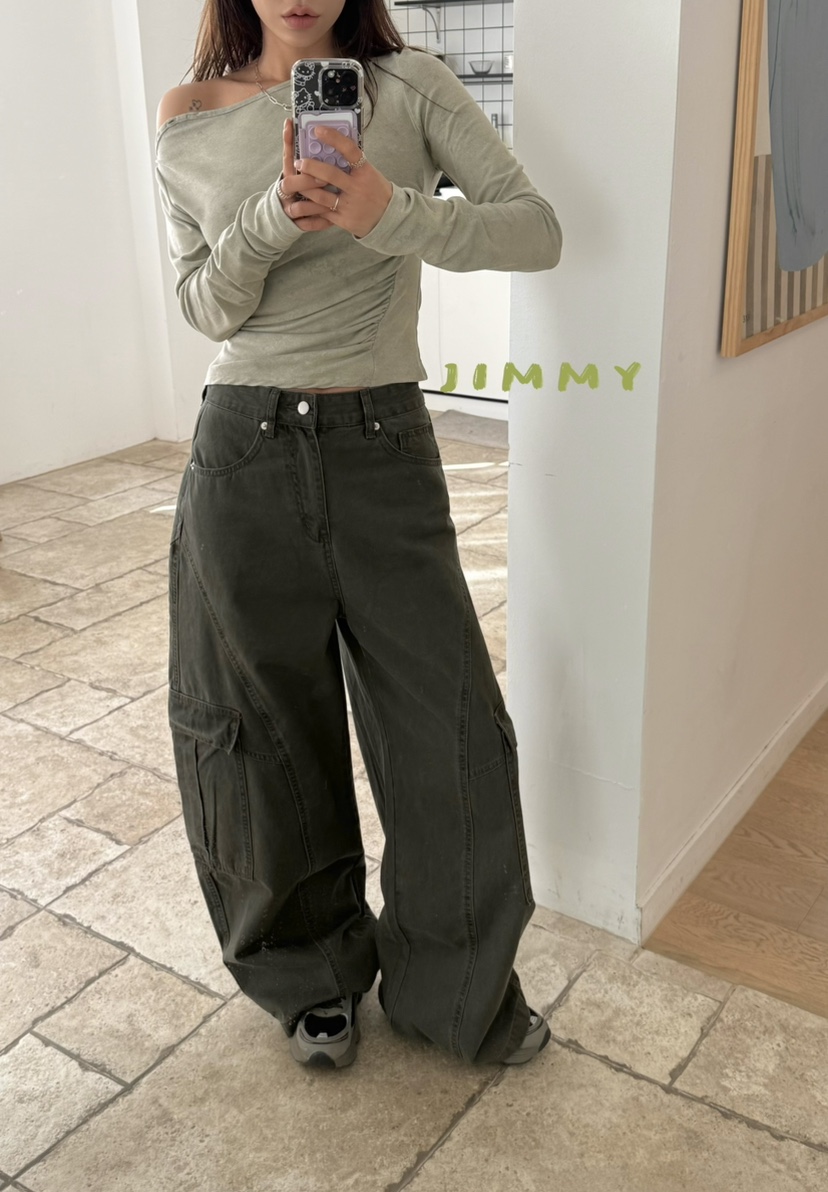 JIMMY韓國東大門直郵女裝新款職業26春夏推薦熱賣時尚休閑褲JIMMY/REMAKE休閑褲