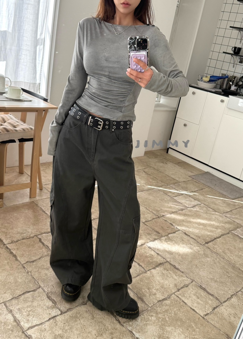 JIMMY韓國東大門直郵女裝新款職業26春夏推薦熱賣時尚休閑褲JIMMY/REMAKE休閑褲