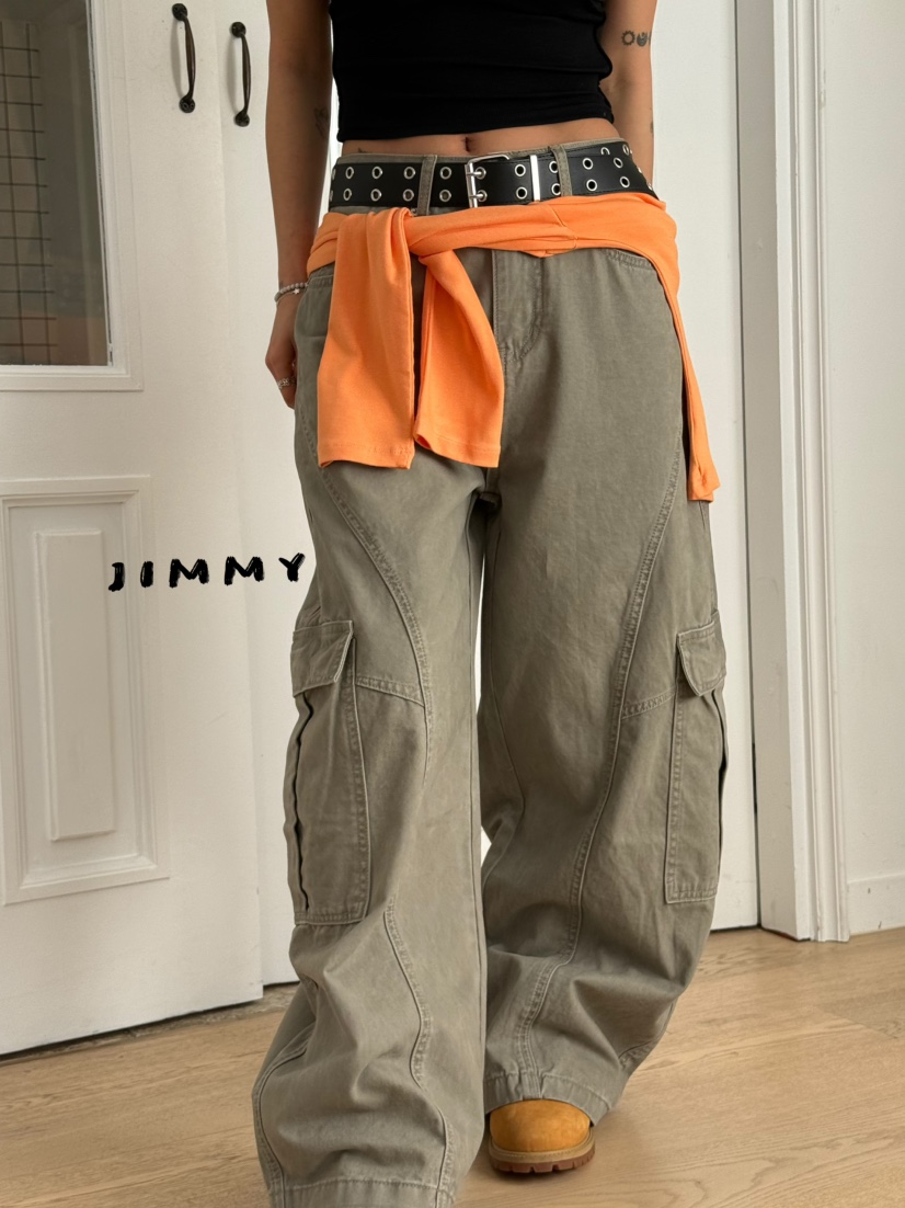 JIMMY韓國東大門直郵女裝新款職業26春夏推薦熱賣時尚休閑褲JIMMY/REMAKE休閑褲