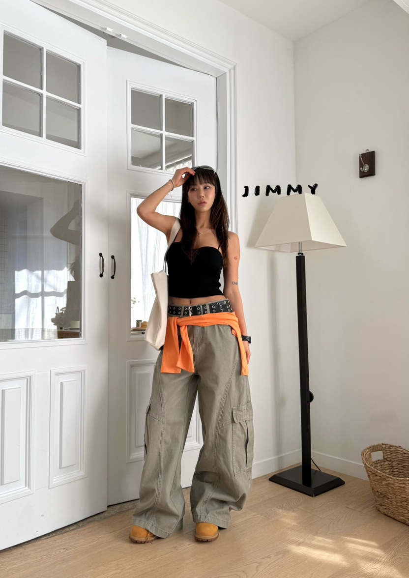 JIMMY韓國東大門直郵女裝新款職業26春夏推薦熱賣時尚休閑褲JIMMY/REMAKE休閑褲