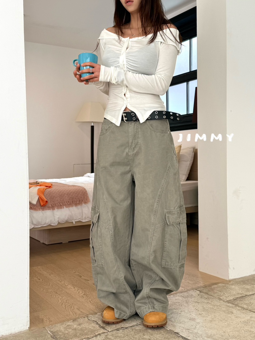 JIMMY韓國東大門直郵女裝新款職業26春夏推薦熱賣時尚休閑褲JIMMY/REMAKE休閑褲