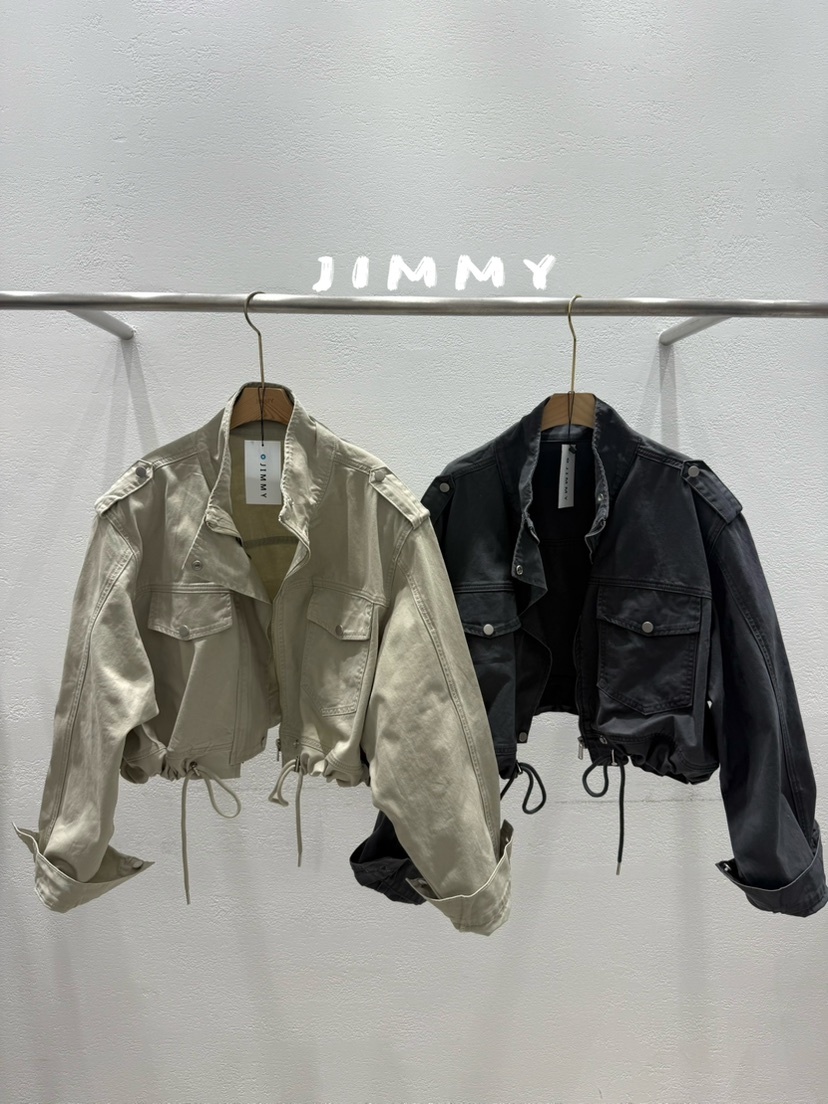 JIMMY韓國東大門直郵女裝新款時尚人氣休閑熱賣推薦夾克口袋JIMMY/REMAKE夾克