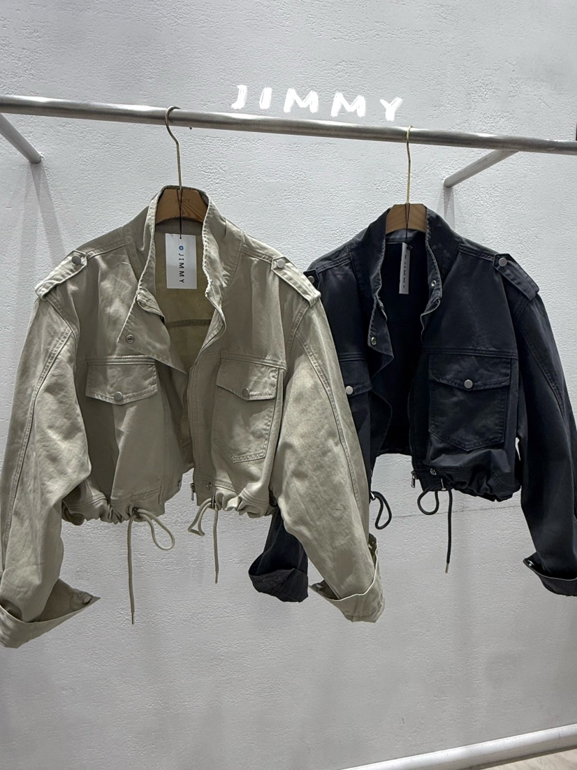 JIMMY韓國東大門直郵女裝新款時尚人氣休閑熱賣推薦夾克口袋JIMMY/REMAKE夾克