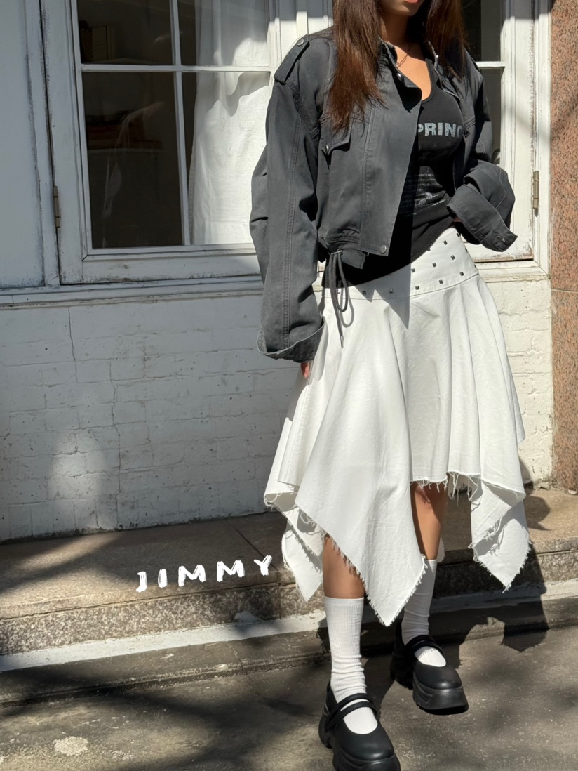 JIMMY韓國東大門直郵女裝新款時尚人氣休閑熱賣推薦夾克口袋JIMMY/REMAKE夾克