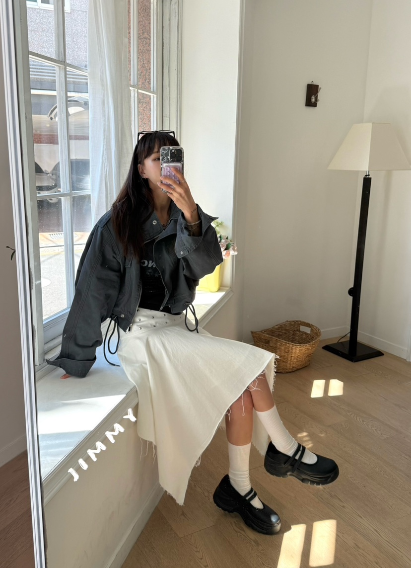 JIMMY韓國東大門直郵女裝新款時尚人氣休閑熱賣推薦夾克口袋JIMMY/REMAKE夾克