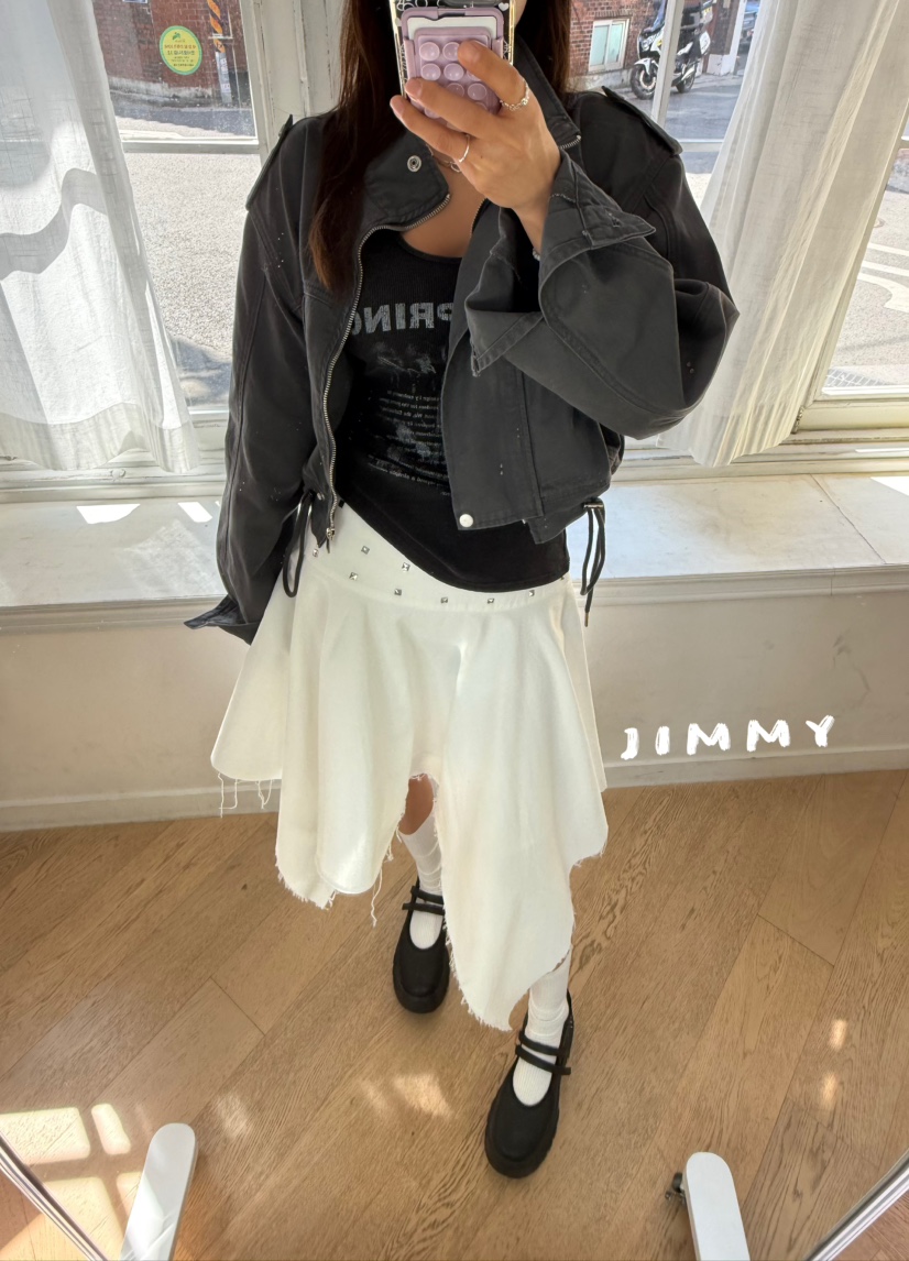 JIMMY韓國東大門直郵女裝新款時尚人氣休閑熱賣推薦夾克口袋JIMMY/REMAKE夾克