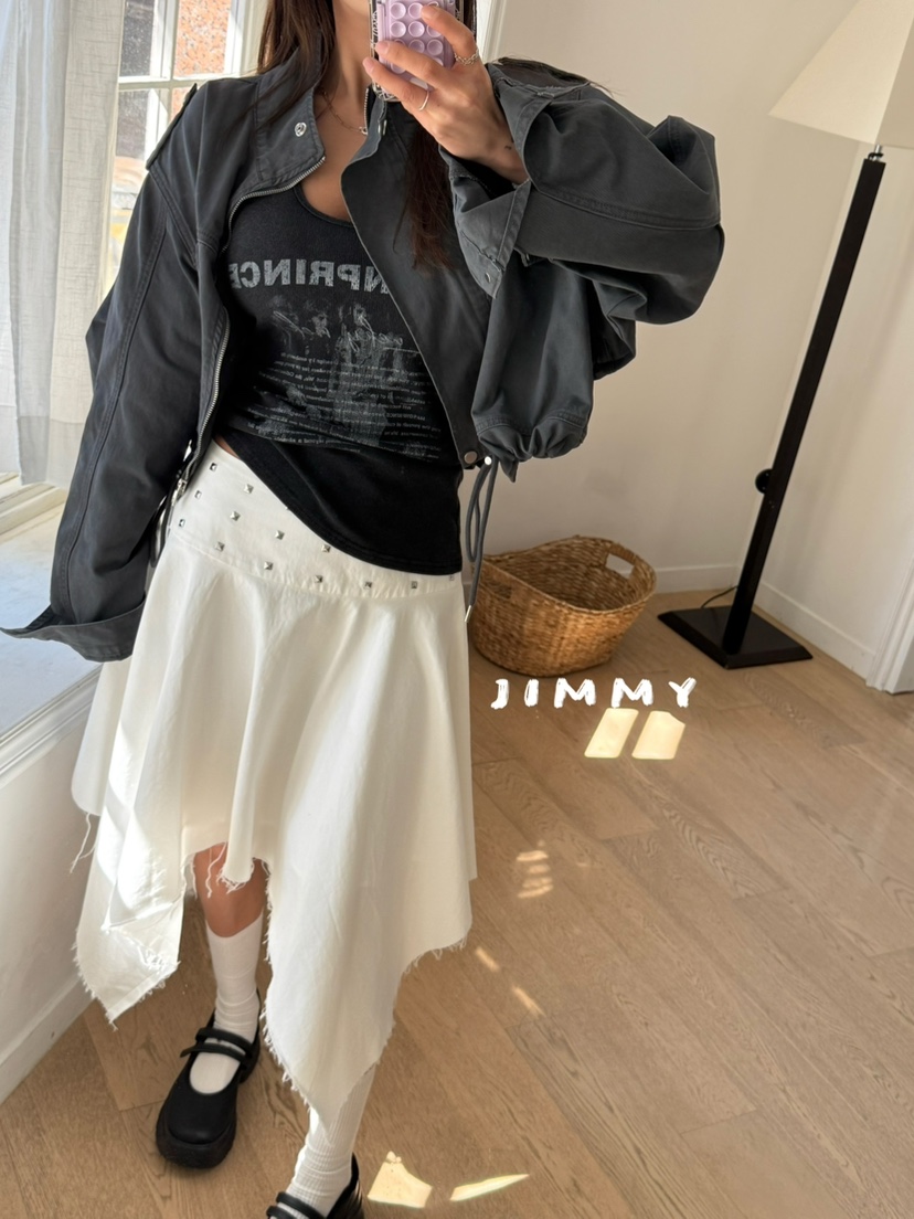 JIMMY韓國東大門直郵女裝新款時尚人氣休閑熱賣推薦夾克口袋JIMMY/REMAKE夾克