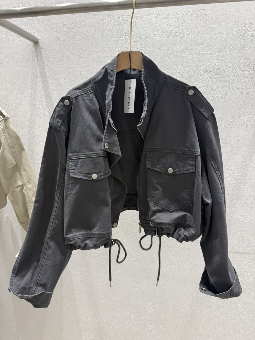 JIMMY韓國東大門直郵女裝新款時尚人氣休閑熱賣推薦夾克口袋JIMMY/REMAKE夾克圖色2