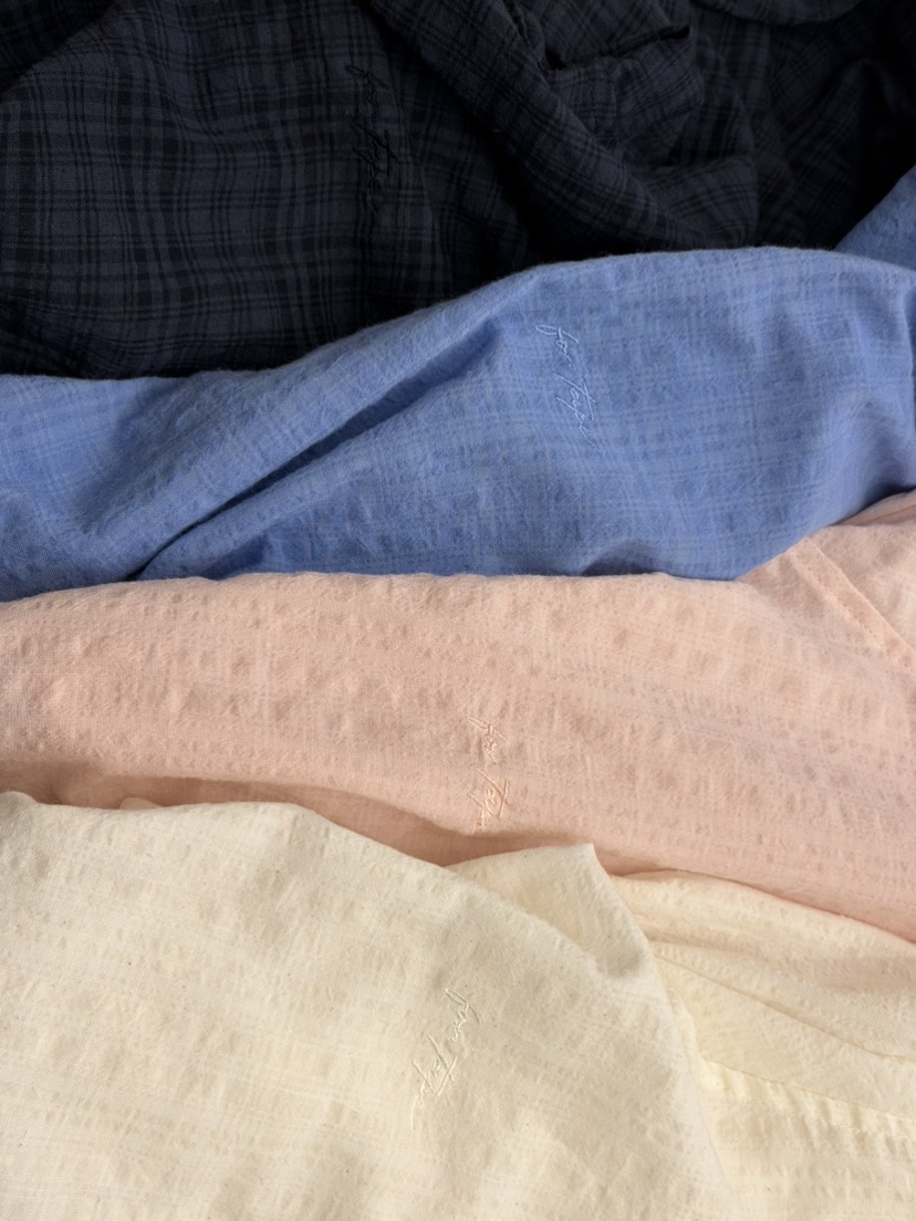 FOR TAPE韓國東大門代購女裝新品推薦襯衫蕾絲衫格子亞麻FOR TAPE襯衫/蕾絲衫