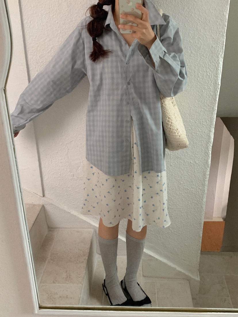 LETAILOR韓國直郵女裝新款時尚26春夏人氣休閑襯衫蕾絲衫LETAILOR襯衫/蕾絲衫